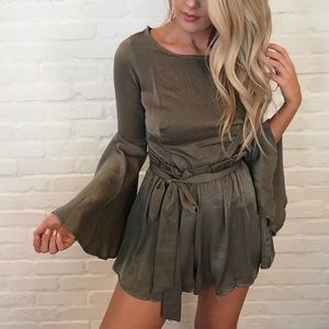 super cute olive green romper!!